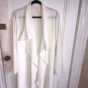Plus size-Lightweight waterfall duster